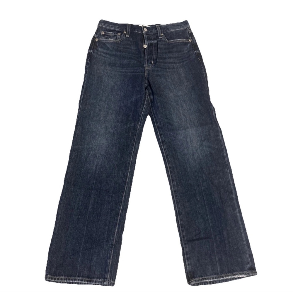 PISTOLA Women’s Button Fly Denim Cassie blue Wide Leg Cultivate Sz 28P Jeans